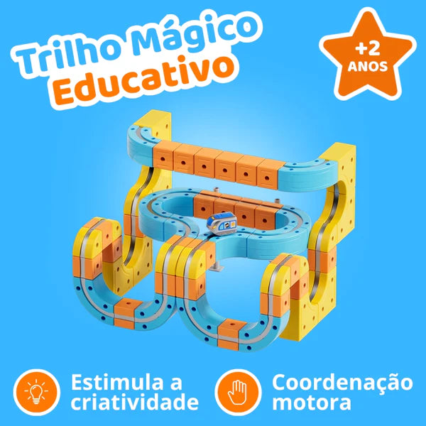 Trilho Magic Kids - Trem Magnético Educativo
