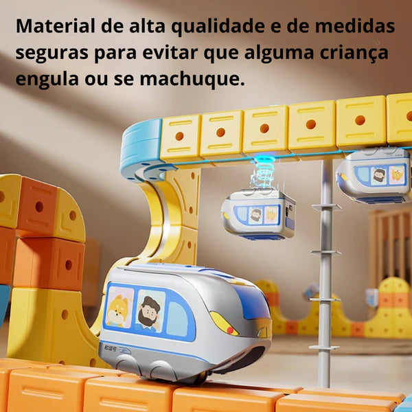 Trilho Magic Kids - Trem Magnético Educativo