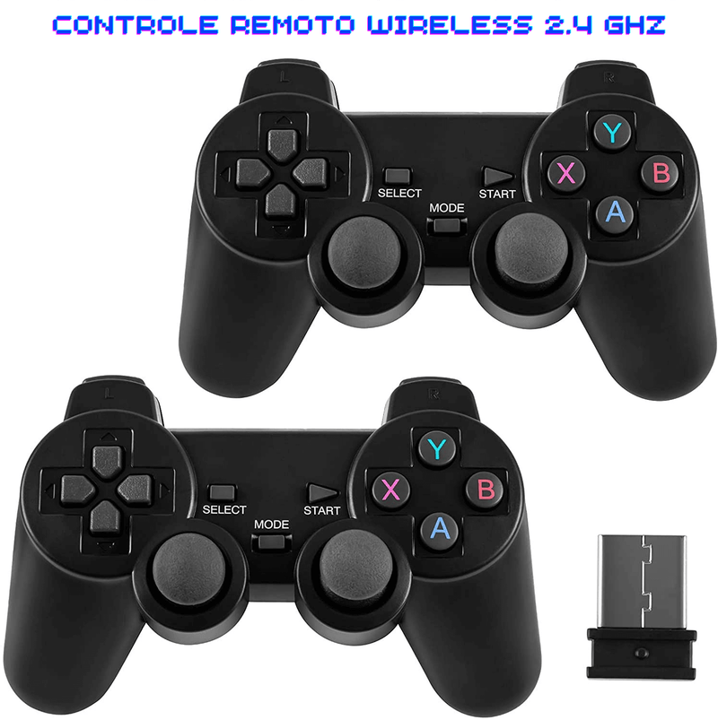 Video Game  Retrô Portátil 4K 30.000 Jogos 64GB + 2 Controles Sem Fio
