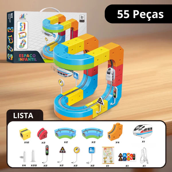 Trilho Magic Kids - Trem Magnético Educativo