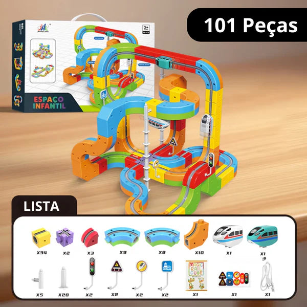Trilho Magic Kids - Trem Magnético Educativo
