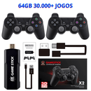 Video Game  Retrô Portátil 4K 30.000 Jogos 64GB + 2 Controles Sem Fio