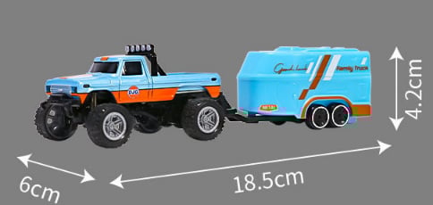 Mini RC Monster Truck + Brinde "Reboque"