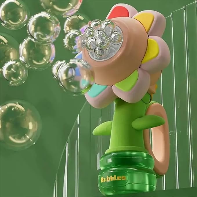 Máquina elétrica de bolhas de girassol
