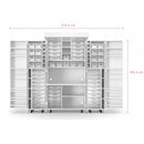 Armário Organizador Dobrável com Rodinhas + Brinde 3 Bolsas Organizadoras para Viagem