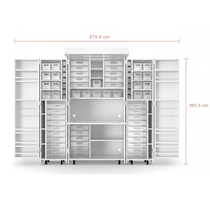 Armário Organizador Dobrável com Rodinhas + Brinde 3 Bolsas Organizadoras para Viagem