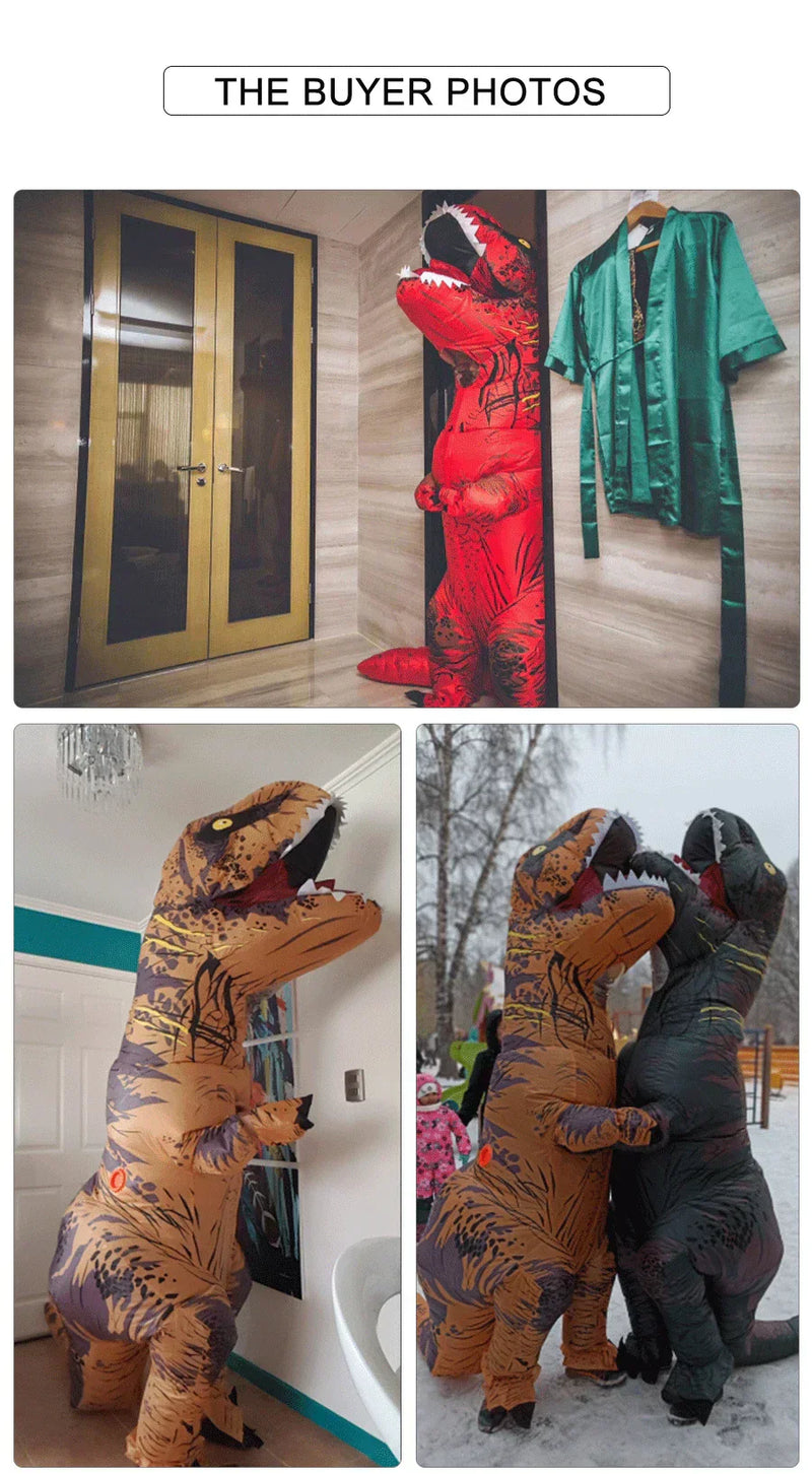 Fantasia de T-rex Inflável