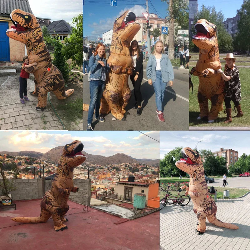Fantasia de T-rex Inflável