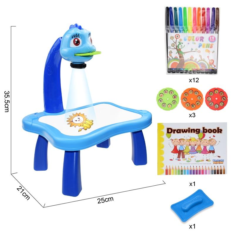Mesa de Brinquedo Infantil com Projetor de Led