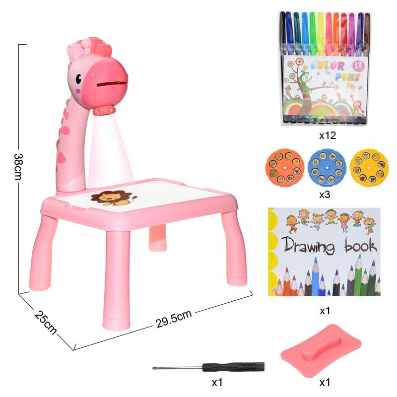 Mesa de Brinquedo Infantil com Projetor de Led
