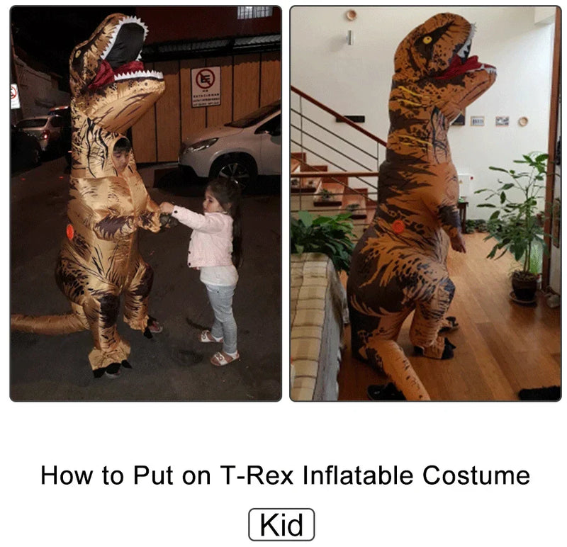 Fantasia de T-rex Inflável