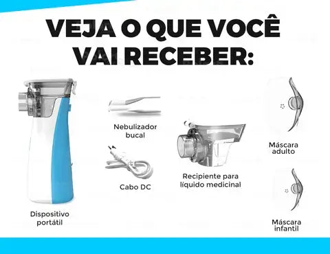 Inalador/Nebulizador Portátil Ultra Silencioso
