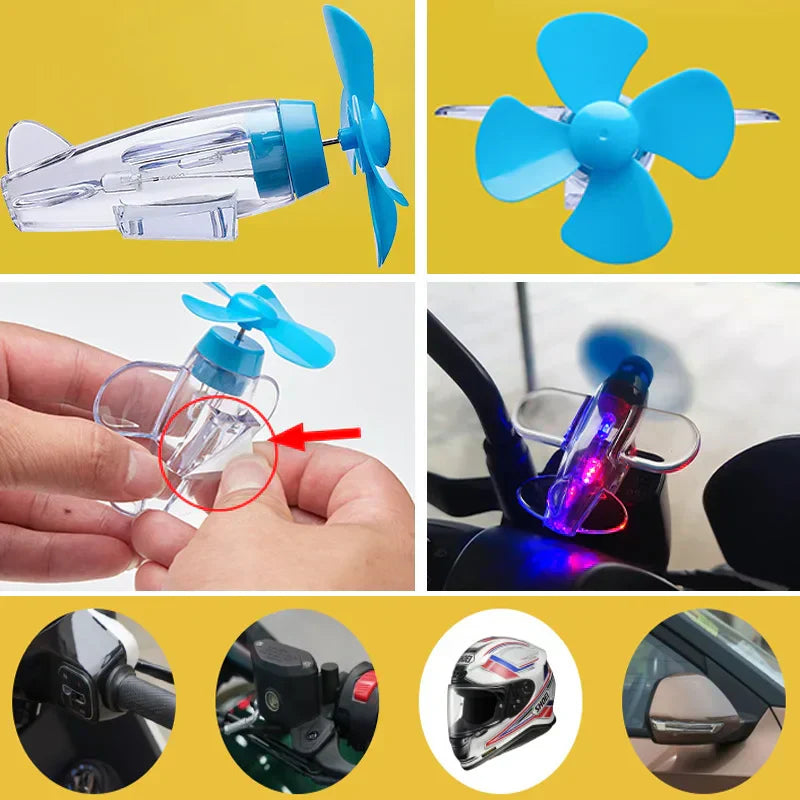 Mini avião luminoso