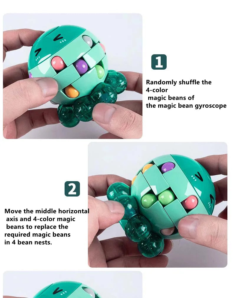 Spinner e Cubo Mágico Puzzle Octopus