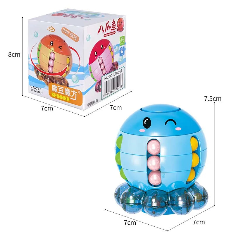 Spinner e Cubo Mágico Puzzle Octopus