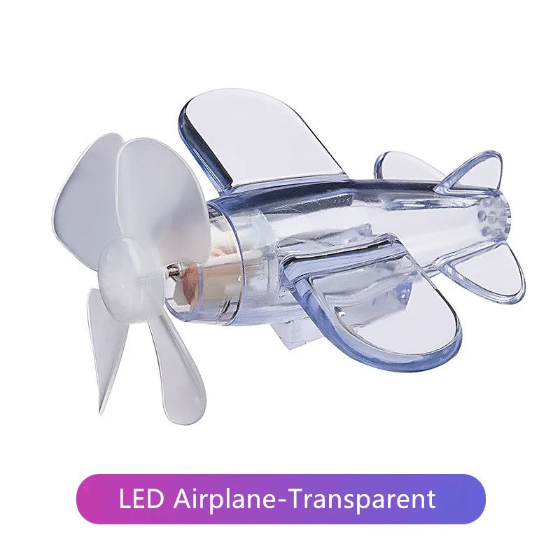 Mini avião luminoso