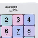 Quebra-cabeça deslizante de número magnético