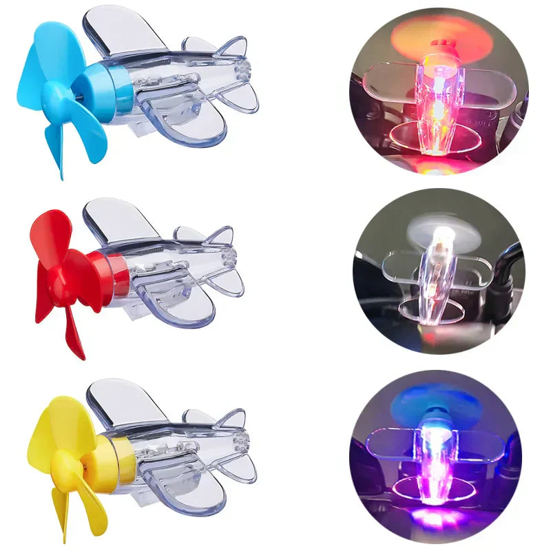 Mini avião luminoso
