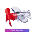 Mini avião luminoso