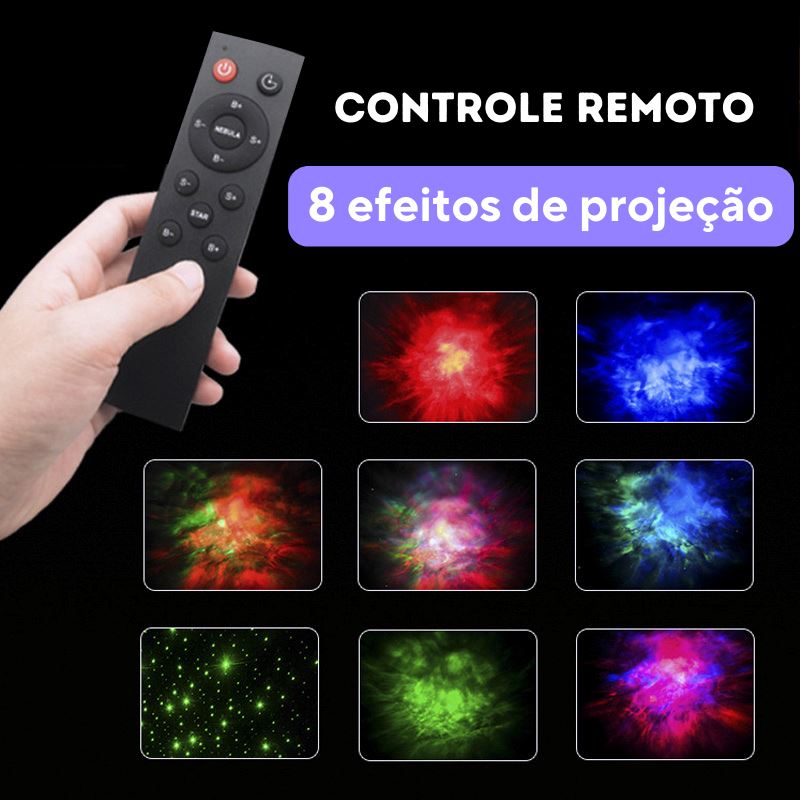 Projetor de Galáxia Luminária Astronauta