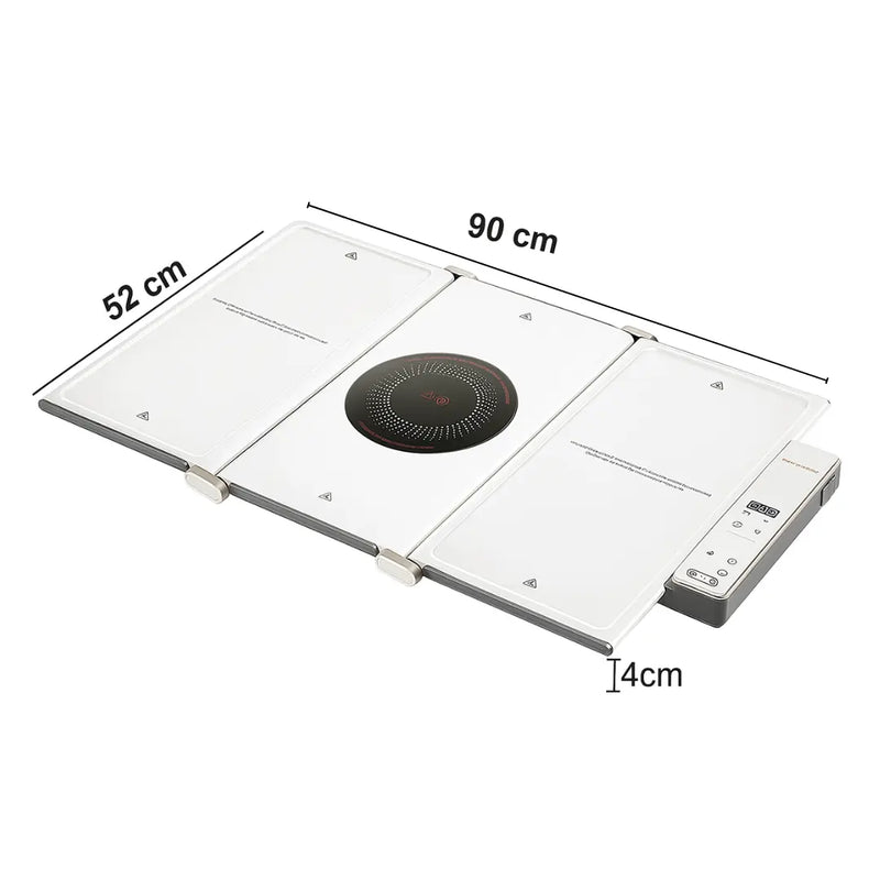 COOKY PRO - Cooktop de Indução Dobrável, 5 Bocas + Brinde 3 Potes Herméticos