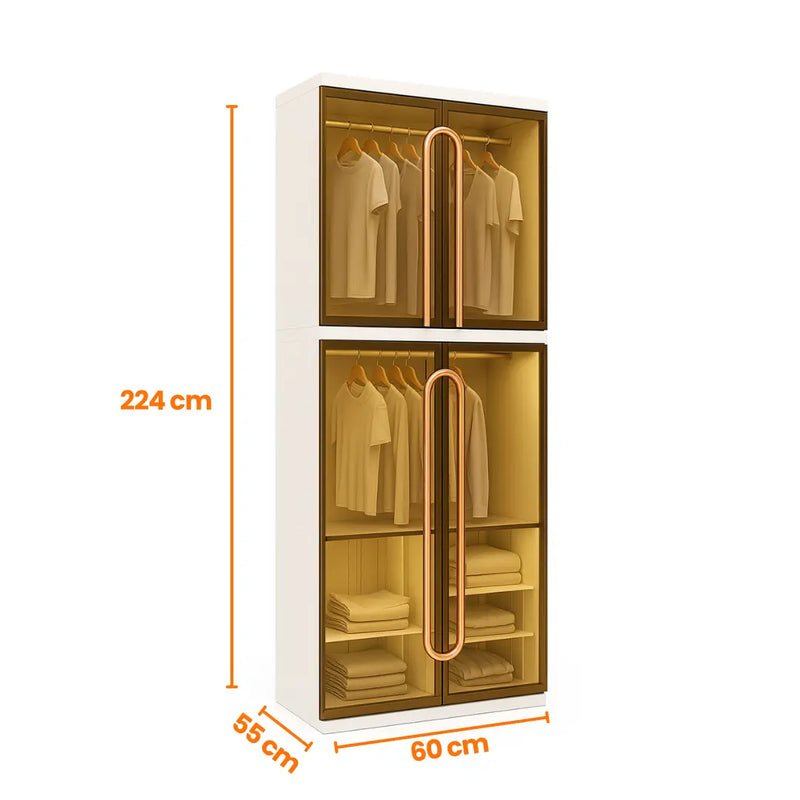 Compre 1 Leve 2 - Guarda-Roupa Vitta, 8 Portas e 4 Módulos